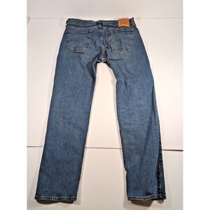Levis 505 Jeans Mens 36x34 Blue Straight Leg Denim Medium Wash Classic Fit